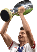 Robert Lewandowski football render