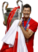 Robert Lewandowski football render