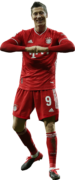 Robert Lewandowski football render