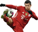 Robert Lewandowski football render