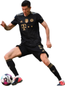 Robert Lewandowski football render