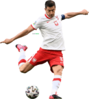 Robert Lewandowski football render