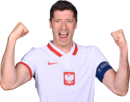 Robert Lewandowski football render