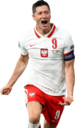 Robert Lewandowski football render