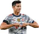 Robert Lewandowski football render