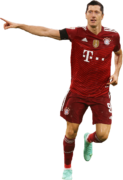 Robert Lewandowski football render