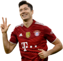 Robert Lewandowski football render