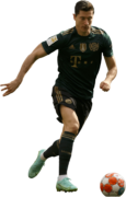 Robert Lewandowski football render