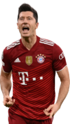 Robert Lewandowski football render