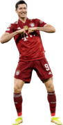 Robert Lewandowski football render