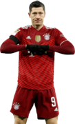 Robert Lewandowski football render