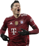 Robert Lewandowski football render