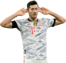 Robert Lewandowski football render