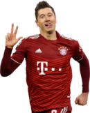 Robert Lewandowski football render