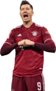 Robert Lewandowski football render