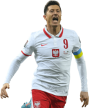 Robert Lewandowski football render