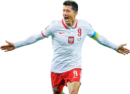 Robert Lewandowski football render