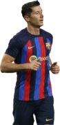 Robert Lewandowski football render