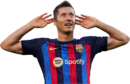 Robert Lewandowski football render