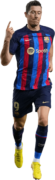 Robert Lewandowski football render