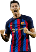 Robert Lewandowski football render