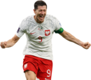 Robert Lewandowski football render