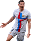 Robert Lewandowski football render