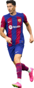 Robert Lewandowski football render