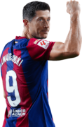 Robert Lewandowski football render