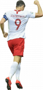 Robert Lewandowski football render