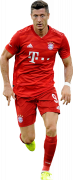 Robert Lewandowski football render