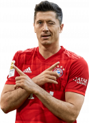 Robert Lewandowski football render