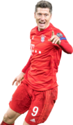 Robert Lewandowski football render