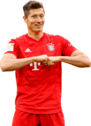 Robert Lewandowski football render