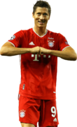 Robert Lewandowski football render