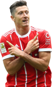 Robert Lewandowski football render