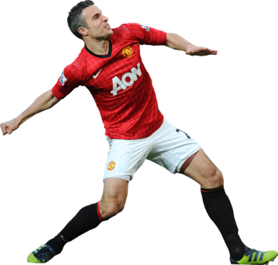 Robin van Persie Manchester United football render - FootyRenders