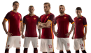 Kostas Manolas, Radja Nainggolan, Francesco Totti, Daniele De Rossi & Alessandro Florenzi football render