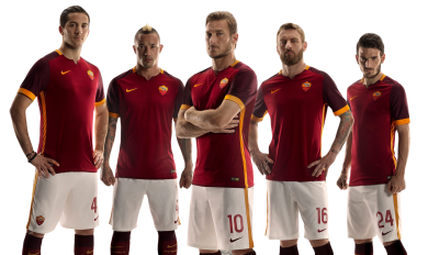 Kostas Manolas, Radja Nainggolan, Francesco Totti, Daniele De Rossi & Alessandro Florenzi