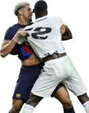 Ronald Araujo & Antonio Rüdiger football render