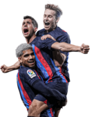 Ronald Araujo, Sergi Roberto & Frenkie De Jong football render