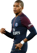 Kylian Mbappé football render