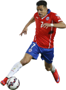 Alexis Sanchez football render