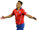 Alexis Sanchez football render