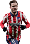 Saul Niguez football render