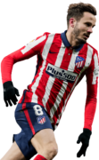 Saul Niguez football render