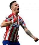 Saul Niguez football render