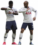 Serge Aurier & Lucas Moura football render