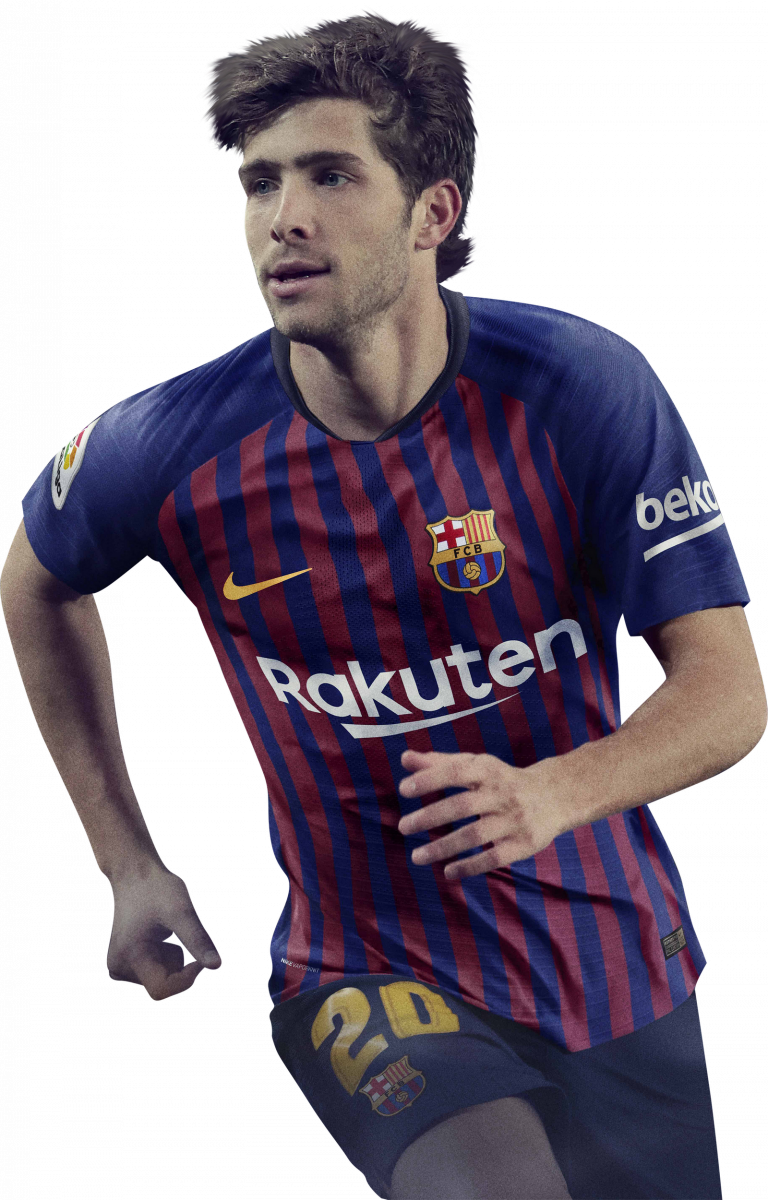 Sergi Roberto Barcelona football render - FootyRenders