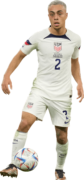 Sergiño Dest football render